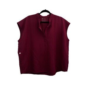 Figs Rafaela Scrub Top Women’s XL Burgundy